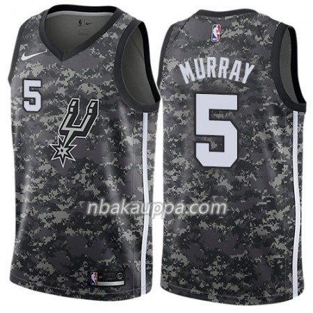 San Antonio Spurs Dejounte Murray 5 Nike City Edition Musta Pelipaidat Swingman - Miesten